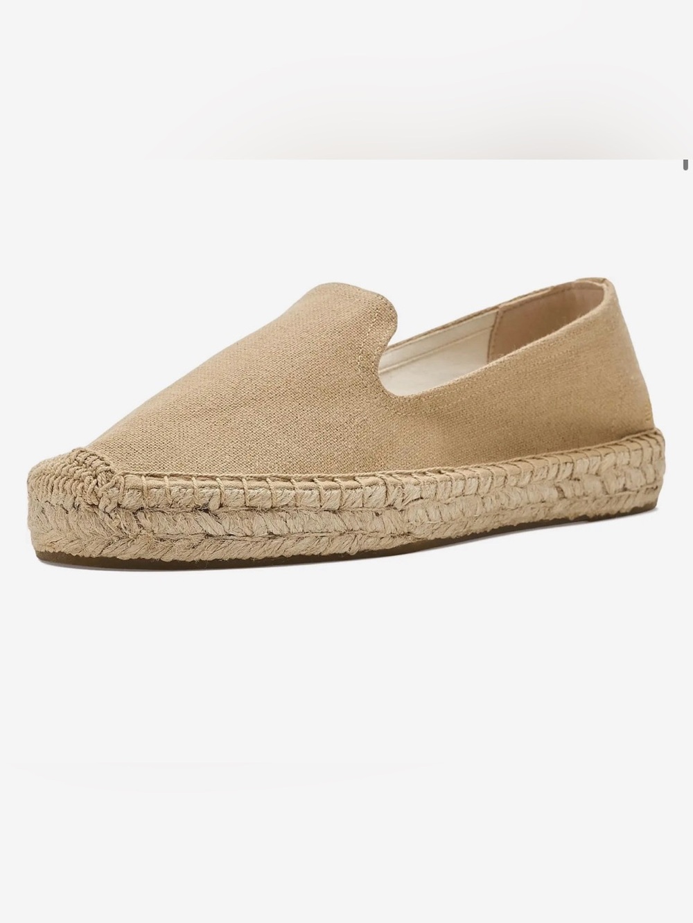 Soludos Smoking Platform Espadrille 6-6.5 Safari Brown